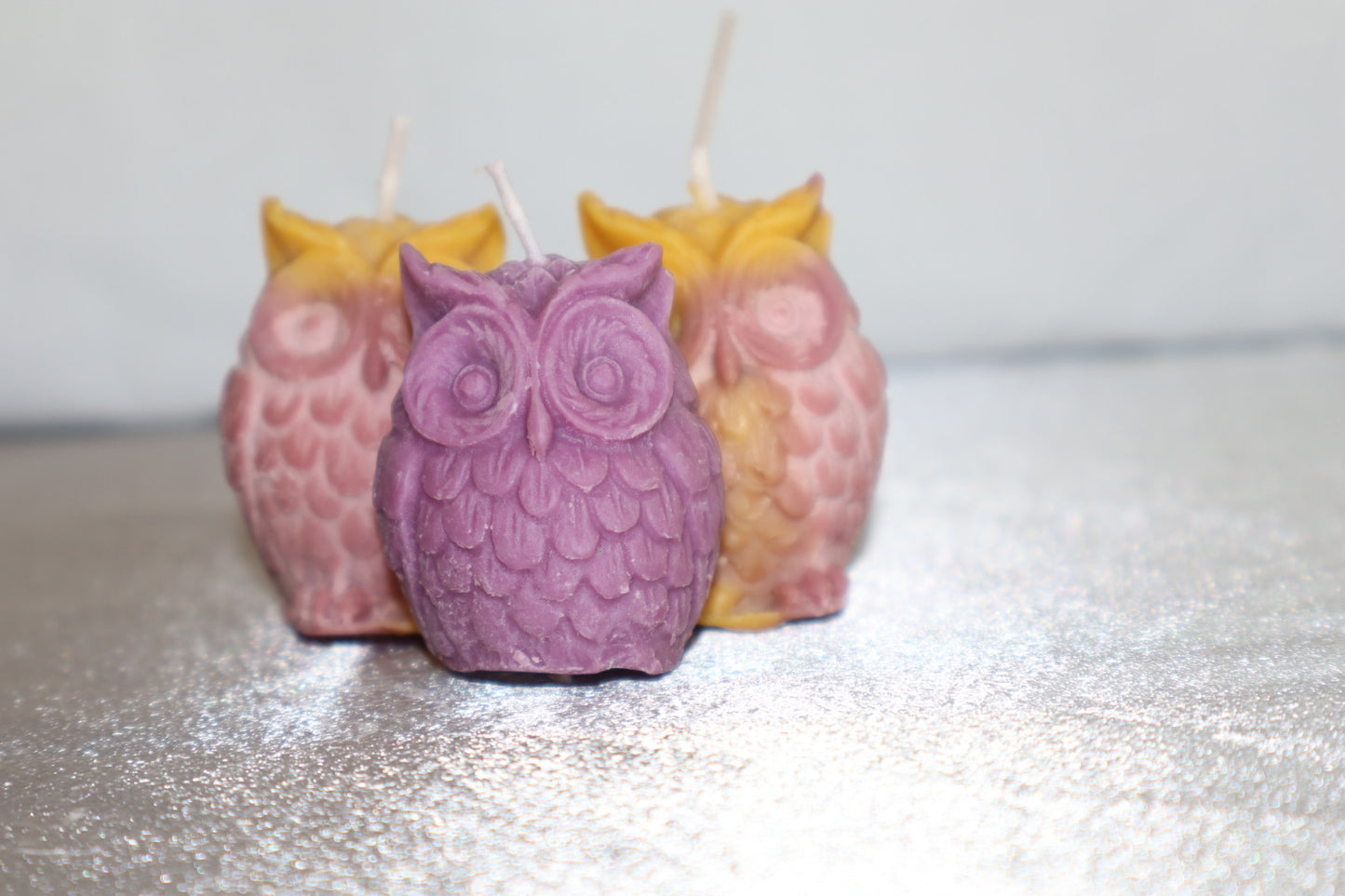 Owl Beeswax Candle