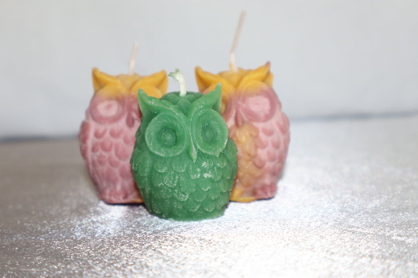Owl Beeswax Candle